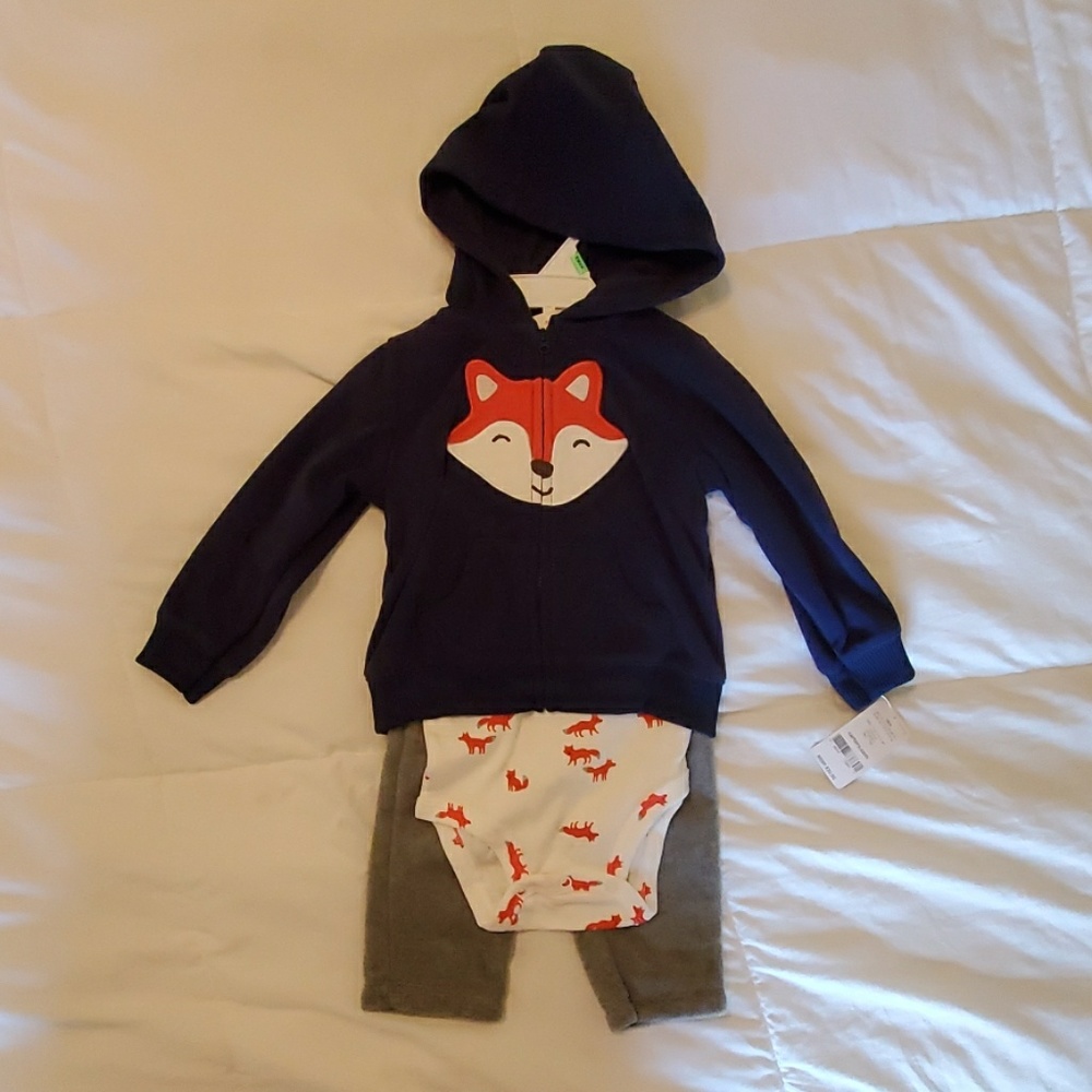 NWT 3PC Fox Set 18 mo